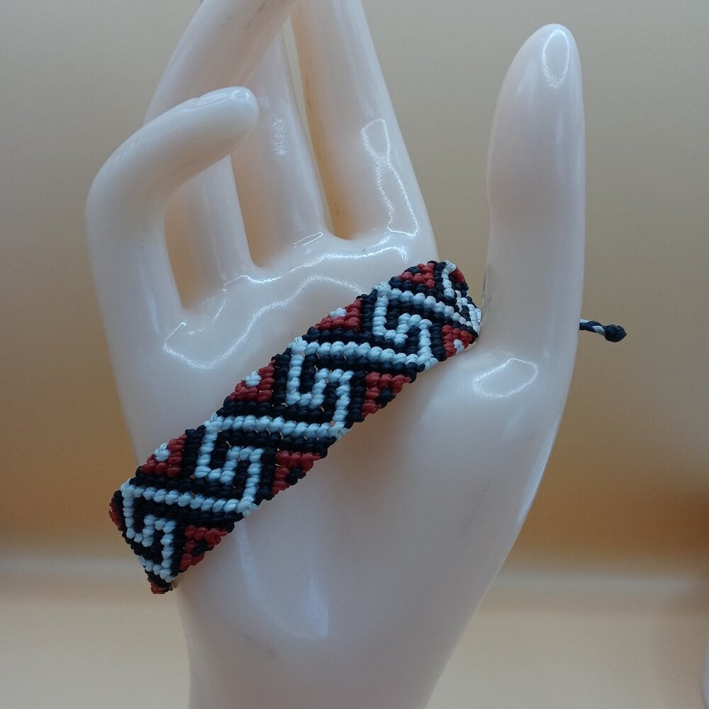 Multicolor Handwoven Macrame Thread Bracelet Design Patterns